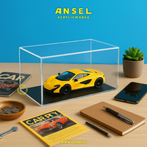Ansel - Display Diecast Acrylic Box/Kotak Akrilik Mobil skala 1:24 24x12x10 cm